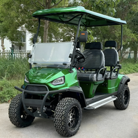 Scooter électrique à 4 roues de loisir pour passagers 60V 5000W avec toit Voiturette de golf électrique Quadricycle