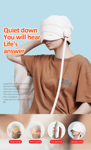 Nuevos productos personalizados, masajeador de cabeza y ojos de aire 2 en 1, compresión de calor para la salud ocular, masajeador inteligente para dormir, masajeador de cabeza - Product Image 2