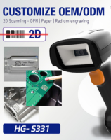 Ligne de production industrielle 1 Scanner 3MP Code39 3mil 40-70mm IP65 Détection automatique Résistance aux chutes de 1,8m - Product Image 3