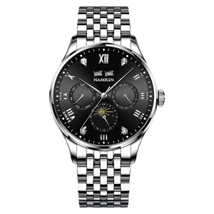 Reloj Mecánico Personalizado Multifunción con Fase Lunar y Movimiento Automático, Acero Inoxidable 316L, Día y Mes, para Hombre - Product Image 2