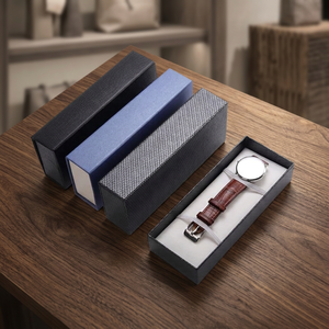 Eco-friendly Custom Luxury Rigid Cardboard Shipping Watch Packaging Box Art Paper <b>Digital</b> Printing <b>Microwave</b> Safe UV/Hot - Product Image 4