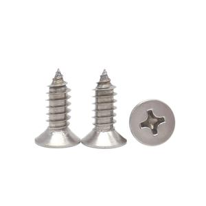 Tornillos Autorroscantes de Cabeza Plana Phillips de Acero Inoxidable GBT846, Pernos para Madera para Trabajos de Carpintería - Product Image 4