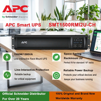 APC SMT1500RMI2U-CH Smart-UPS 1500VA/1000W Monophasé 2U Rackable Onduleur Interactif en Ligne avec Batterie au Plomb-Acide