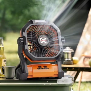 <b>Remote</b> <b>Control</b> Rechargeable LED Light Hook Four Speeds 20000mAh Battery Low Noise Portable Camping Fan for Outdoor Use - Product Image 2