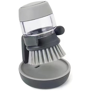 Cepillos para fregar de cocina Cepillo para lavar platos para ollas Sartenes Fregadero Fregador de platos con bandeja Cepillo para platos de Palma con dispensador de jabón - Product Image 1