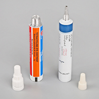 Tube presseur en aluminium vide pour crème pommade