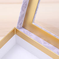 Boîte-cadeau d'emballage pliable personnalisée en gros/emballage de boîte-cadeau de luxe avec fenêtre transparente