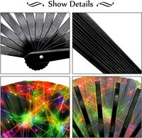 Éventails en bambou personnalisés imprimés, nouvelle collection, vente en gros, pour fêtes et événements