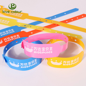 Pulsera de vinilo personalizada para bebé, banda de <span class=keywords><strong>PVC</strong></span> con estampado de un solo uso para Hospital, identificación de pacientes, barata - Product Image 1