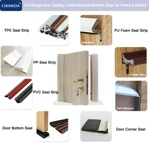 KMT-M0542 Joint d'angle en mousse haute élasticité résistant à la friction, butée de <span class=keywords><strong>porte</strong></span> pour portes extérieures en bois - Product Image 4