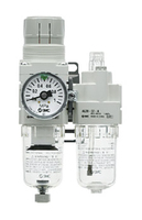 AC40D-F04D-B Triple filtre pneumatique, interface 1/2 po, 1 Mpa, drainage automatique, précision de filtration de 5 m
