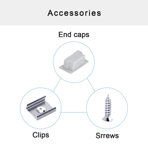 Perfil de aluminio de canal de luz de tira LED al por mayor con difusor para decoración de interiores, cocina, armario - Product Image 5