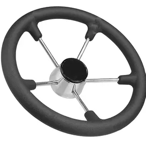 In Acciaio Inox Barca Volante 5 Spoke Wheel Sport Steering con Anti-skid e Anti-sudore funzione