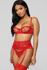 Epsilon sexy erotic lingerie sets transparent romance lace tights bodysuit underwear with panties and bra plus size for sex - Product Image 6