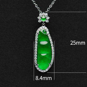 Nuevo Collar con Colgante de Microincrustaciones de Oro Blanco de 18K, Tendencia Clásica de Moda, para Damas y Regalo para Niños - Product Image 5