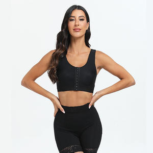 After Surgical Breast <span class=keywords><strong>Augmentation</strong></span> Vest Tops Logo personnalisé Stage 1 <span class=keywords><strong>Post</strong></span> Op Surgery Shapewear Mastectomy Sports Bra for Women - Product Image 3