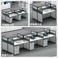 Meubles de centre d'appels pour 10 personnes, bureaux individuels, cloisons de bureau, écran de bureau, poste de travail, petit bureau individuel