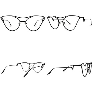 Occhiali da Vista Designer 2022 Montature in Metallo Stile Aviazione Oro Argento Nero per Donna Occhiali da Vista Firmati - Product Image 3