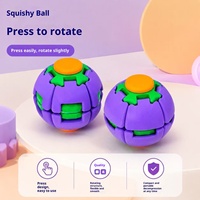 Vente en gros usine : Jouets anti-stress colorés en PLA imprimés en 3D, balles de décompression, gyroscopes de doigt à presser et à tourner pour la relaxation