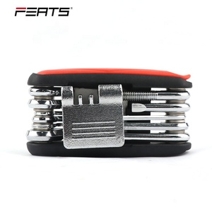 Kit d'outils de réparation de vélos, Surface plaquée nickel 23 en 1, avec extracteur à Rivet de chaîne, support d'induction pour patchs, râpe pour vélo électrique - Product Image 4