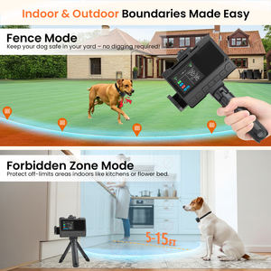 Clôture sans fil pour animaux de compagnie en extérieur, 120 pieds, 800 m, <span class=keywords><strong>collier</strong></span> de dressage pour <span class=keywords><strong>chien</strong></span> à distance, entraîneur de limite, portail sans fil pour <span class=keywords><strong>chien</strong></span> avec mode zone interdite - Product Image 6