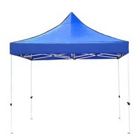 Tenda Gazebo Lipat Atap Rata untuk Acara Luar Ruangan, Ukuran 3x3m, Bahan Polyvinyl, Harga Grosir, Cocok untuk Pameran Dagang