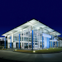 Edificio Prefabricado Moderno de Estructura de Acero Ligero de Ensamblaje Rápido Estándar GB SANGO SG-ca, Salón Escolar/Almacén/Garaje, Construcción Tipo Sándwich