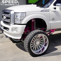 Jantes forgées super simples polies sur mesure 28x14 28x16 30x12 8x170 8x180 8x6.5 8x165.1 pour Ford F250 F350 et GMC Sierra 3500HD