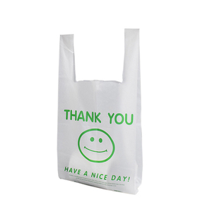 Wholesale Plastic Vest Handle Shopping Bag Custom Logo Carrier Bag for Retail Grocery Takeaway Store <b>Packaging</b> Bulk Order Supply - Product Image 3