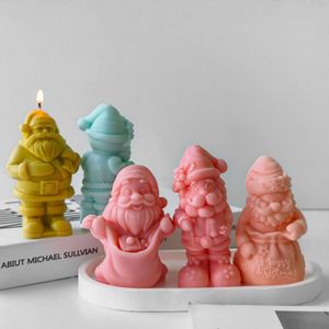 Diy Homemade Christmas Aromatherapy Soap <b>Mold</b> Decoration 3d Snowman Santa Claus Silicone <b>Candle</b> <b>Mold</b> for Resin Casting Plaster - Product Image 4