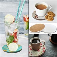 Sous-verres en céramique personnalisés de haute qualité, écologiques, absorbants, classiques, 10 cm, relief UV/3D, personnalisables pour les boissons, les restaurants, la maison