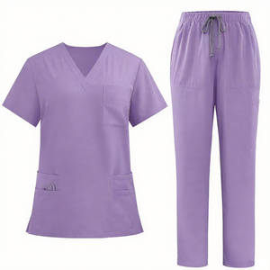 Blouse médicale à panneaux latéraux, douce et infroissable, pour usage hospitalier, coupe moderne pour infirmières - Product Image 6