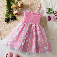 Robe de Princesse de Marque Privée 1 Pièce, Tulle Papillon Coloré, Vêtements d'Été pour Bébés, Débardeurs pour Tout-Petits Filles