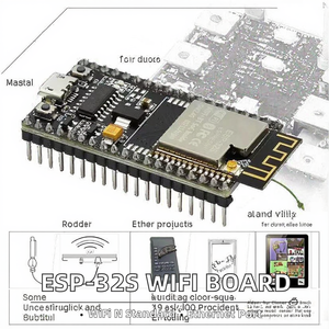 Nouvelle carte de développement NodeMCU ESP-32S de qualité originale, module de port série, protocole IEEE 802.11n - Product Image 2