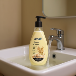 JABÓN EN CREMA DE AVENA 500ml, Desinfectante Líquido Premium para Manos con Efecto Hidratante, Principalmente Aceite de Oliva, Tipo Jabón de Tocador - Product Image 3