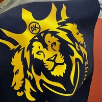 Prix usine modèle personnalisé Dedesign feuille d'or métallique Film métal Pu transfert de chaleur vinyle Logo transfert de chaleur vinyle rouleau