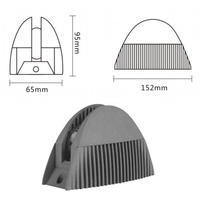 Lumière LED semi-circulaire en aluminium moulé sous pression, étanche, angle de faisceau 360°, pour extérieur, rebord de fenêtre, décoration de façade d'hôtel, projets de décoration murale