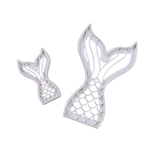 2 pièces d'un ensemble queue de sirène emporte-pièce tampon à biscuits <span class=keywords><strong>sous</strong></span> <span class=keywords><strong>la</strong></span> mer timbre animaux de <span class=keywords><strong>l</strong></span>'océan <span class=keywords><strong>petite</strong></span> sirène - Product Image 3