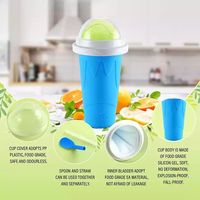 Nouveautés Tasse magique Slushy Maker Tasse à barboteuse instantanée réutilisable avec couvercle Tasse glacée en silicone à presser sans danger pour les aliments