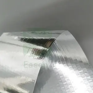 Revêtement papier aluminium 1 pc, panneaux doubles/simples faces, tapisserie tissu tissé résistant à la chaleur