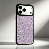 Étui de téléphone de luxe haut de gamme en TPU + verre pour iPhone 18 Pro Max 17 16 15 14 Pro, motif floral personnalisé, coque arrière antichoc