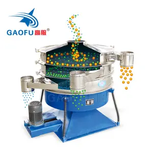Factory price circular stainless steel tumbler vibrating screen for Plastic particles sieving