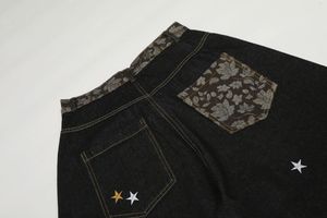 <span class=keywords><strong>Jeans</strong></span> Baggy da Uomo <span class=keywords><strong>a</strong></span> Vita Media in Denim Lavato con Ricamo <span class=keywords><strong>a</strong></span> Stampa di <span class=keywords><strong>Zampa</strong></span> di Stella, Pantaloni Casual Streetwear Vestibilità Larga alla Moda - Product Image 5