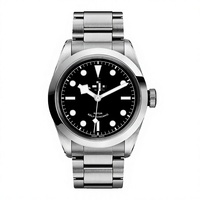 Montre chronographe mécanique entièrement automatique pour homme, vente en gros directe d'usine, boîtier en acier inoxydable, verre saphir