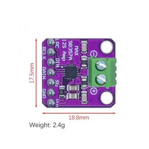 2S 3W คลาส D แอมพลิฟายเออร์ บอร์ดอินเทอร์เฟซแบบ Breakout โมดูลถอดรหัส Dac Max98357 บอร์ดเสียงแบบไม่มีฟิลเตอร์ สำหรับ Raspberry Pi Esp32 - Product Image 3