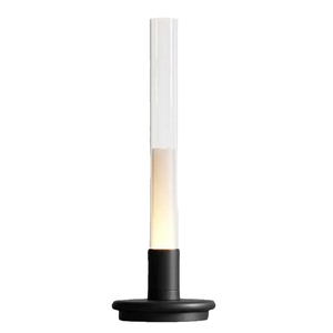 Lampe de table moderne en métal, abat-jour noir en forme de dôme, commande tactile, Wi-Fi, LED réglable 2700K, blanc chaud doux, CRI 80, avec base, chambre à coucher - Product Image 1