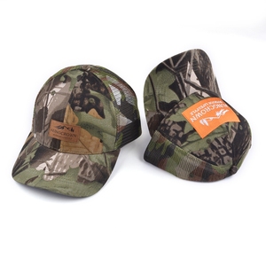 Dệt Nhãn 6 Bảng Điều Chỉnh Safari Ngụy Trang Lưới Mũ Bóng Chày, Aung Vương Miện 6 Bảng Điều Chỉnh Đồng Bằng <span class=keywords><strong>Camo</strong></span> Trucker Hat - Product Image 4