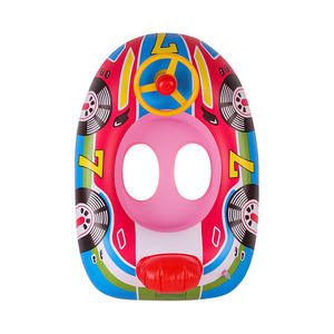 Nuevo anillo de natación inflable de PVC <span class=keywords><strong>con</strong></span> asiento <span class=keywords><strong>flotador</strong></span> de piscina de coche de bebé plegable <span class=keywords><strong>con</strong></span> <span class=keywords><strong>volante</strong></span> niños para niños pequeños juguetes de agua de verano - Product Image 2