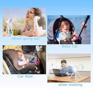 Ventilateur de poussette flexible <span class=keywords><strong>pour</strong></span> bébé, best-seller, design méduse, trois vitesses, batterie rechargeable, ventilateur portable pieuvre <span class=keywords><strong>pour</strong></span> voiture et extérieur - Product Image 5