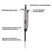 DLAB — Pipette électronique mécanique à Volume réglable, 1 canal de laboratoire